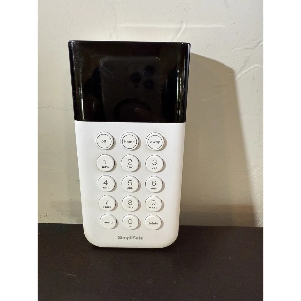 SimpliSafe SSKP3 Home Security System Wireless Keypad Remote White GENUINE w1